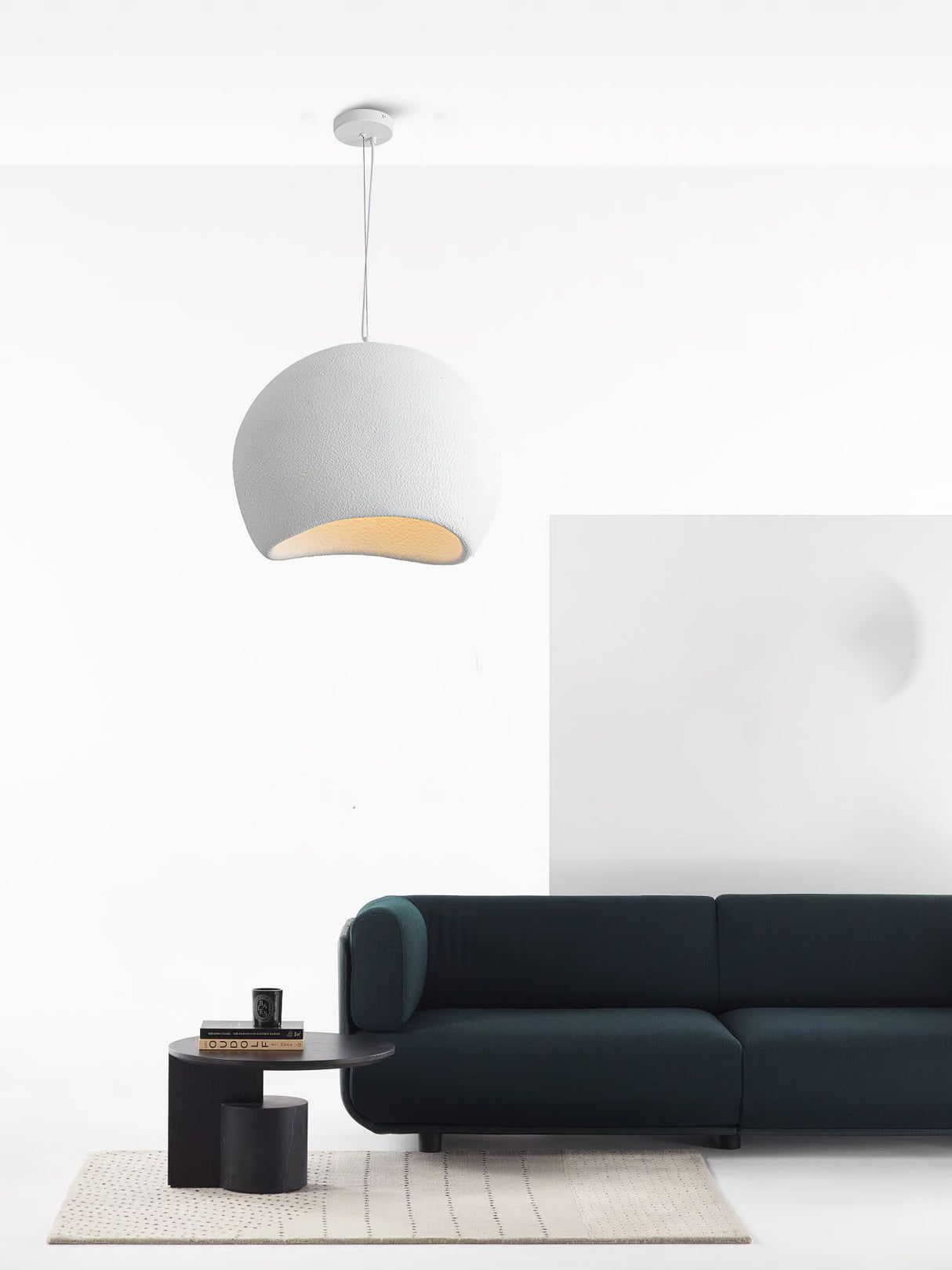 מנורת תליה קסקדה לבן | Φ45 CM