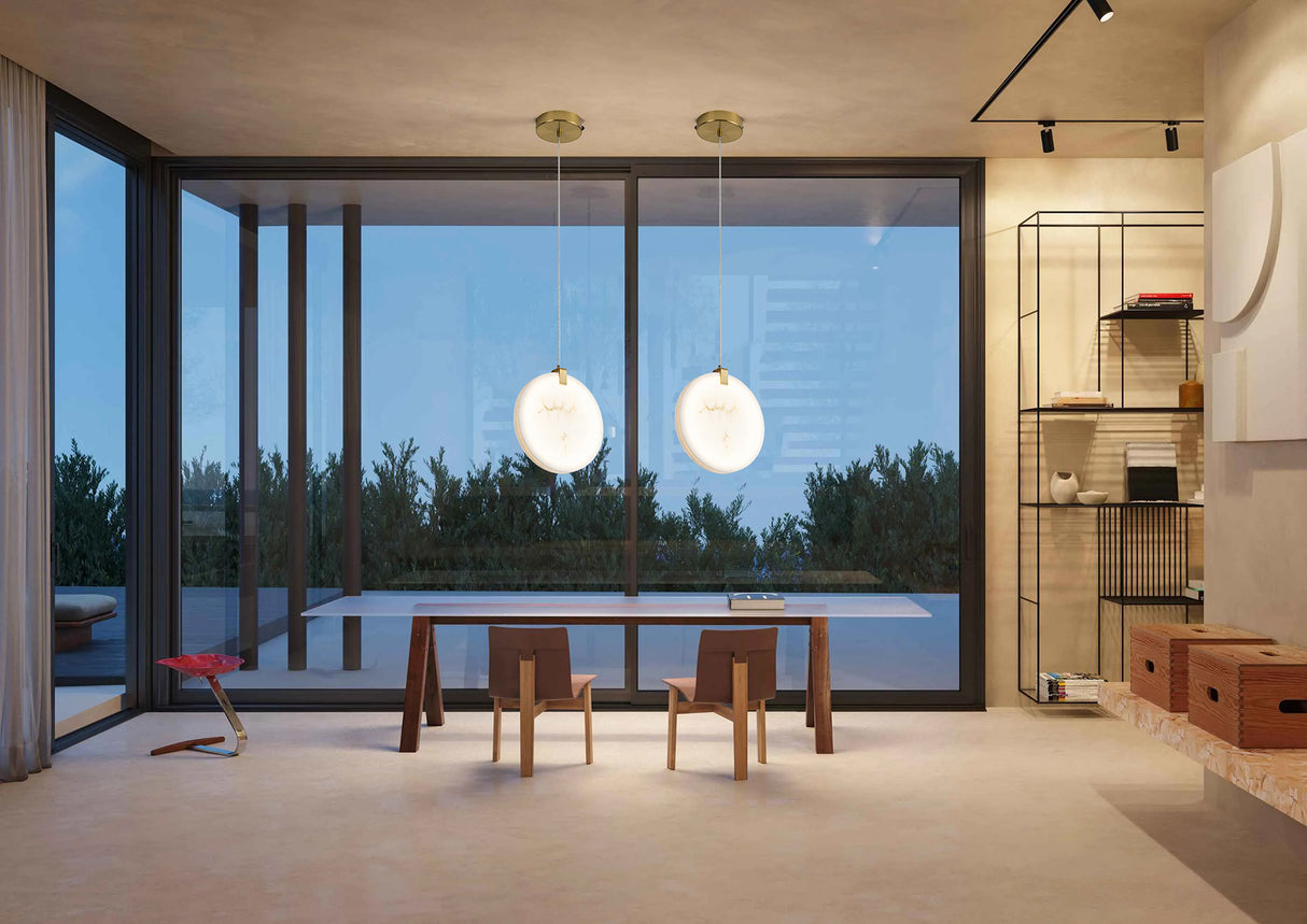 מנורת תלייה הולי אלבסטר Φ30 דגם| A