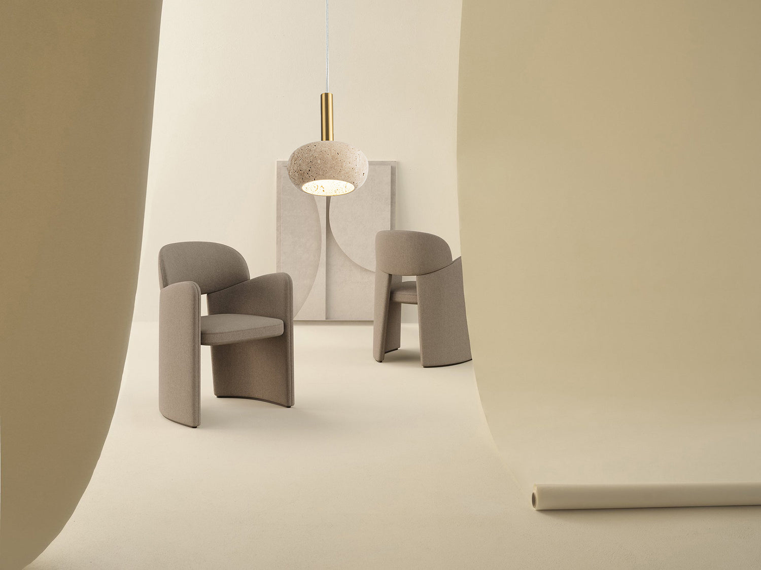 מנורת תלייה אבן טבעית דגם| B