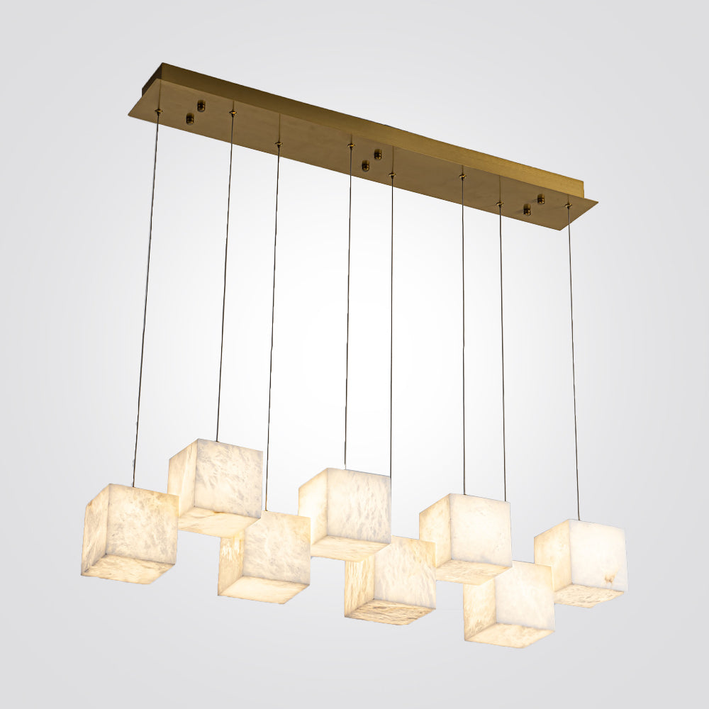 מנורת תלייה אוקלנד שמיניה שיש ספרדי אמיתי