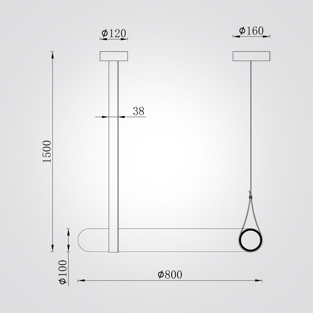 מנורת תלייה אוקלנד אלבסטר| Φ60 CM