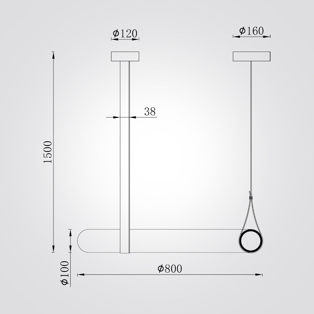 מנורת תלייה אוקלנד אלבסטר| Φ80 CM