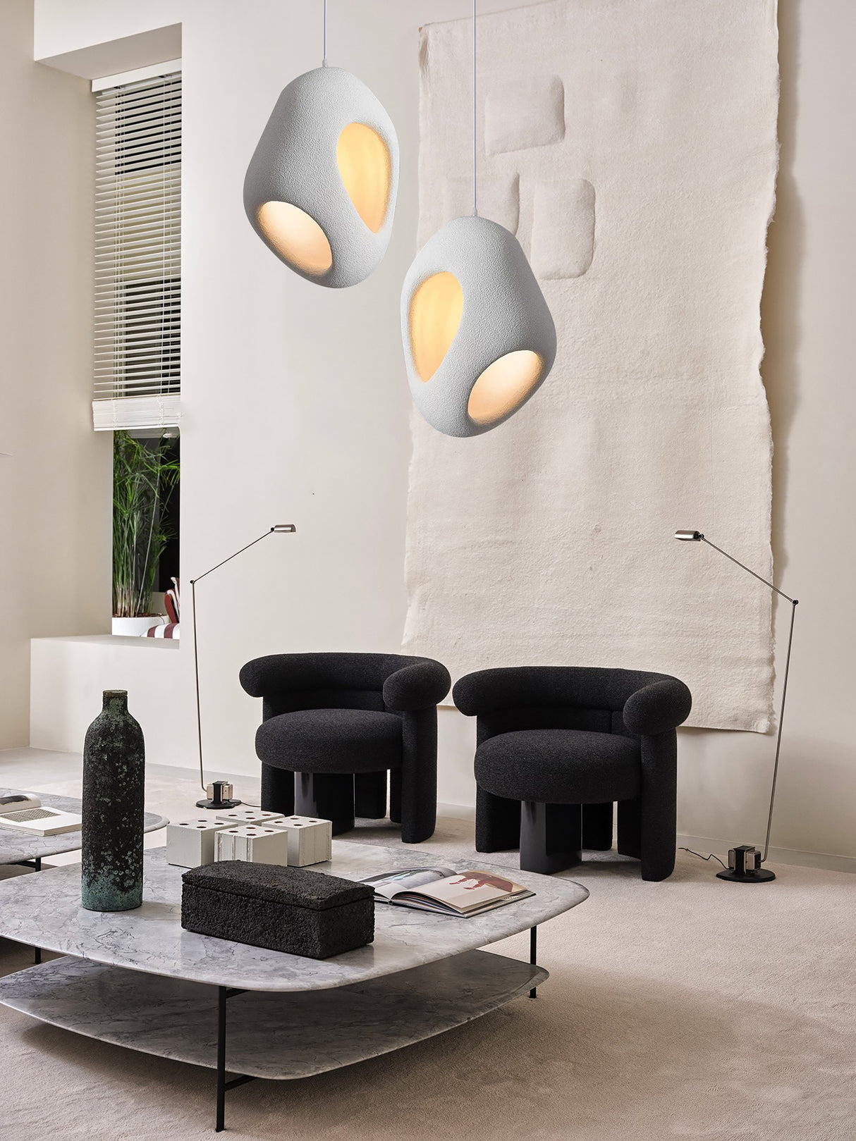 מנורת תליה קסקדה| לבן