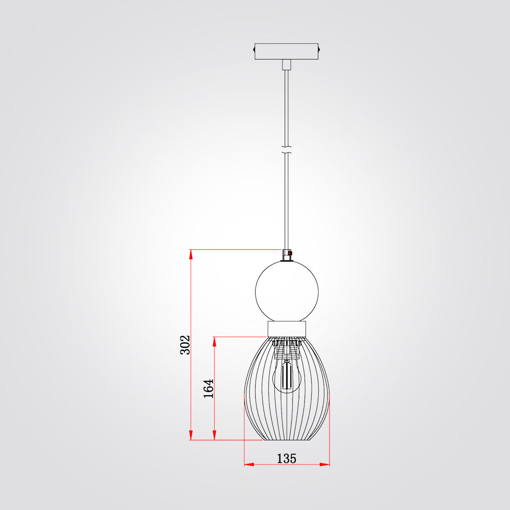 מנורת תלייה אוורט שיש | דגם A| B