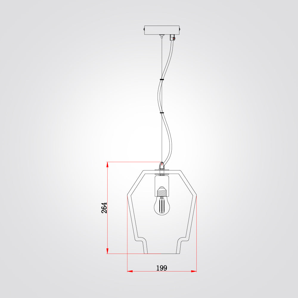 מנורת תלייה לוסי שיש ספרדי דגם| B