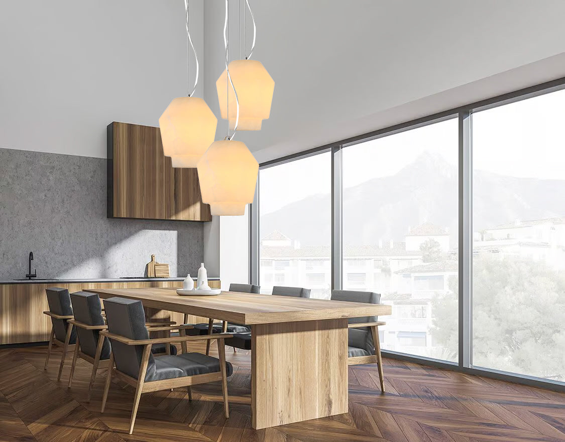 מנורת תלייה לוסי שיש ספרדי דגם| B