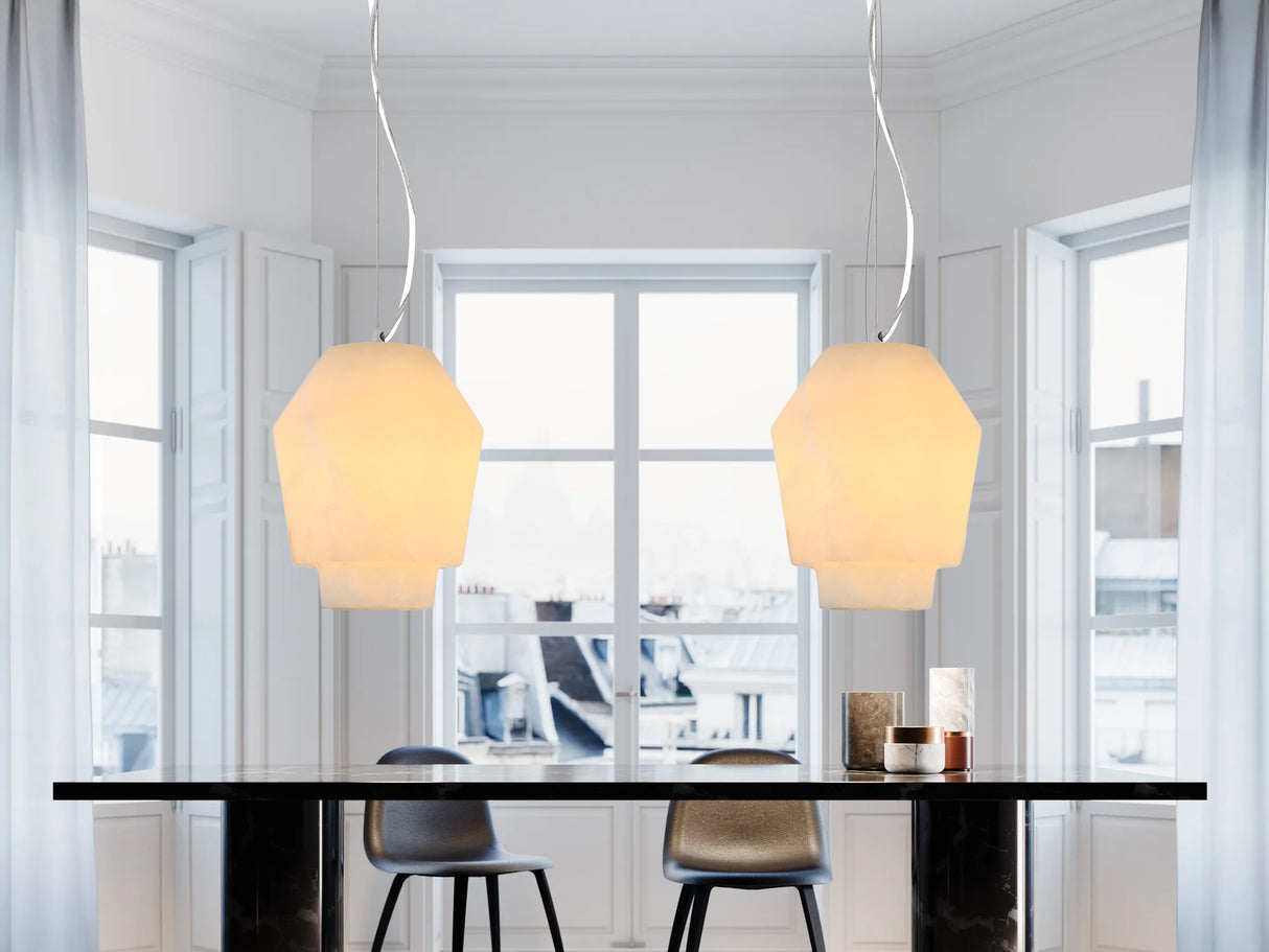 מנורת תלייה לוסי שיש ספרדי דגם| B