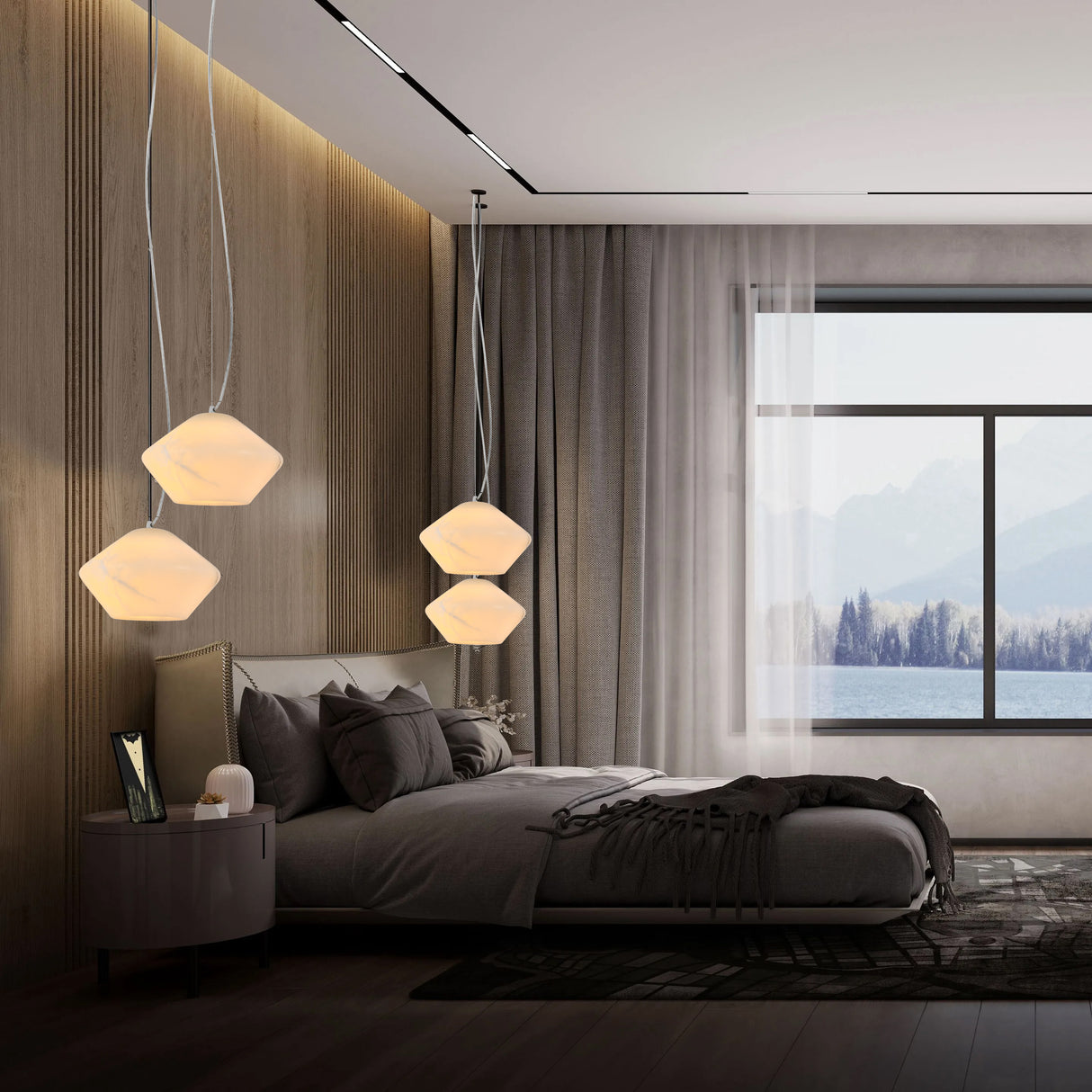 מנורת תלייה לוסי שיש ספרדי דגם| C