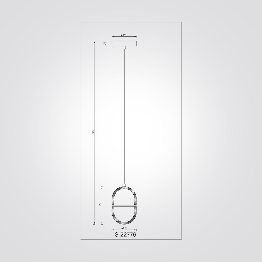 מנורת תלייה מון שיש ספרדי