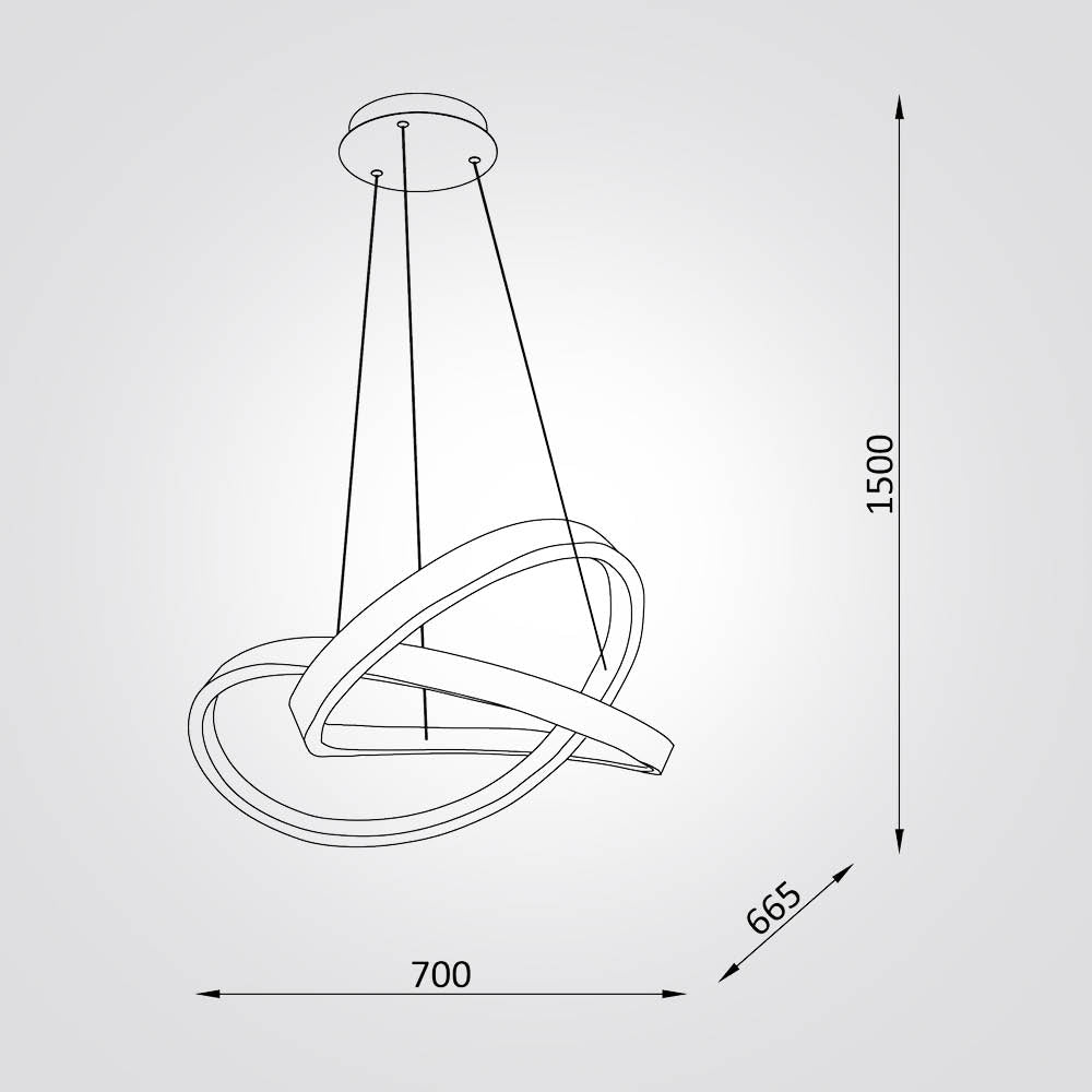 מנורת תלייה אתונה | שחור