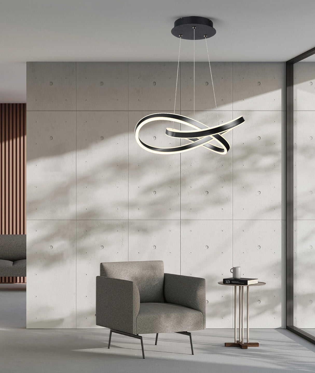 מנורת תלייה אתונה | שחור