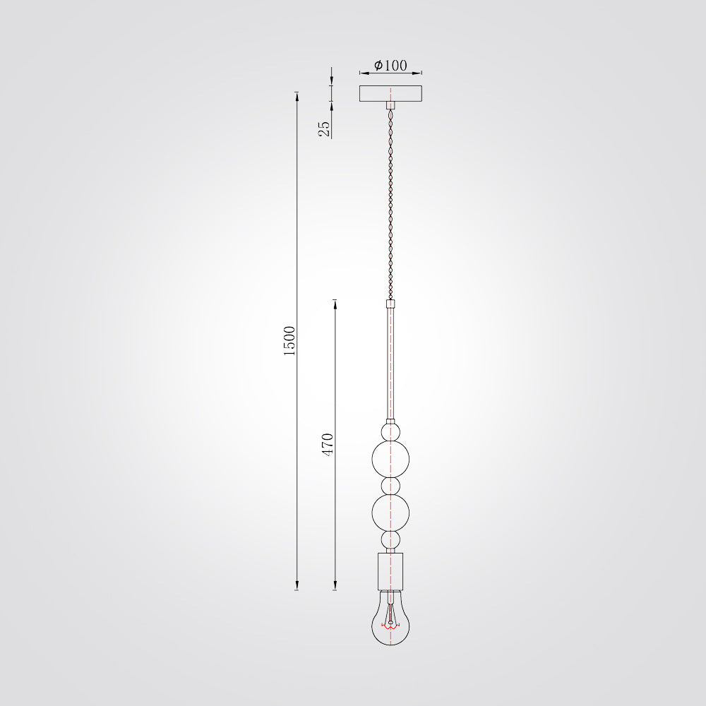 מנורת תליה ג'ונאס דגם| A | B | C