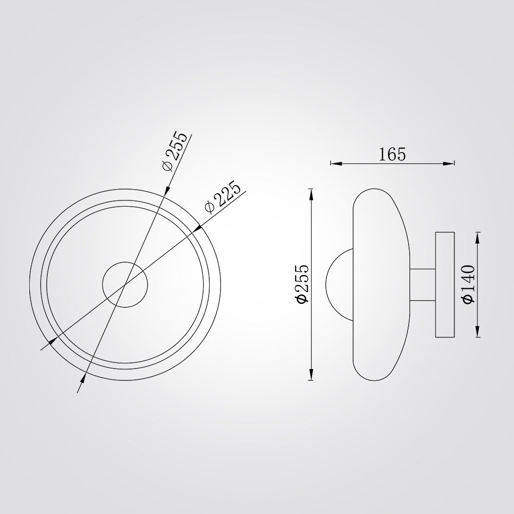 צמוד תקרה יערה – דגם G9 C | אבן טרוונטין