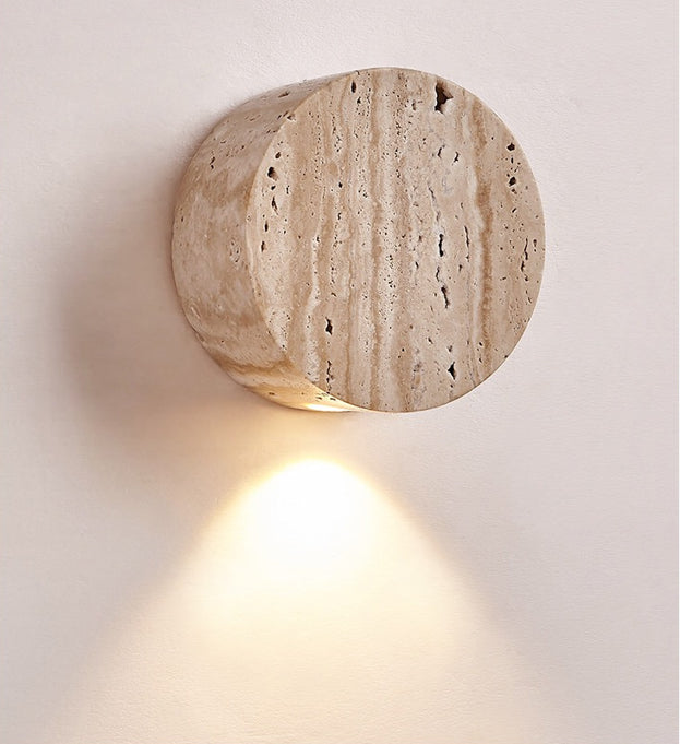 מנורת קיר גלואו טרוורטין טבעי