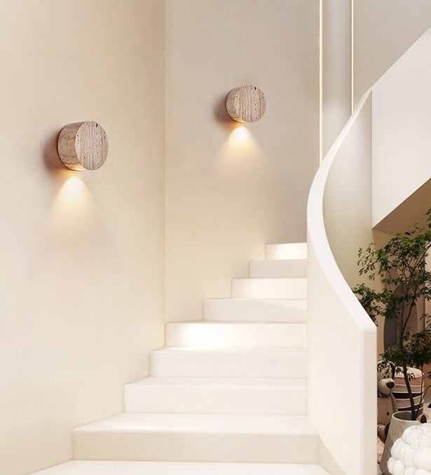 מנורת קיר גלואו טרוורטין טבעי