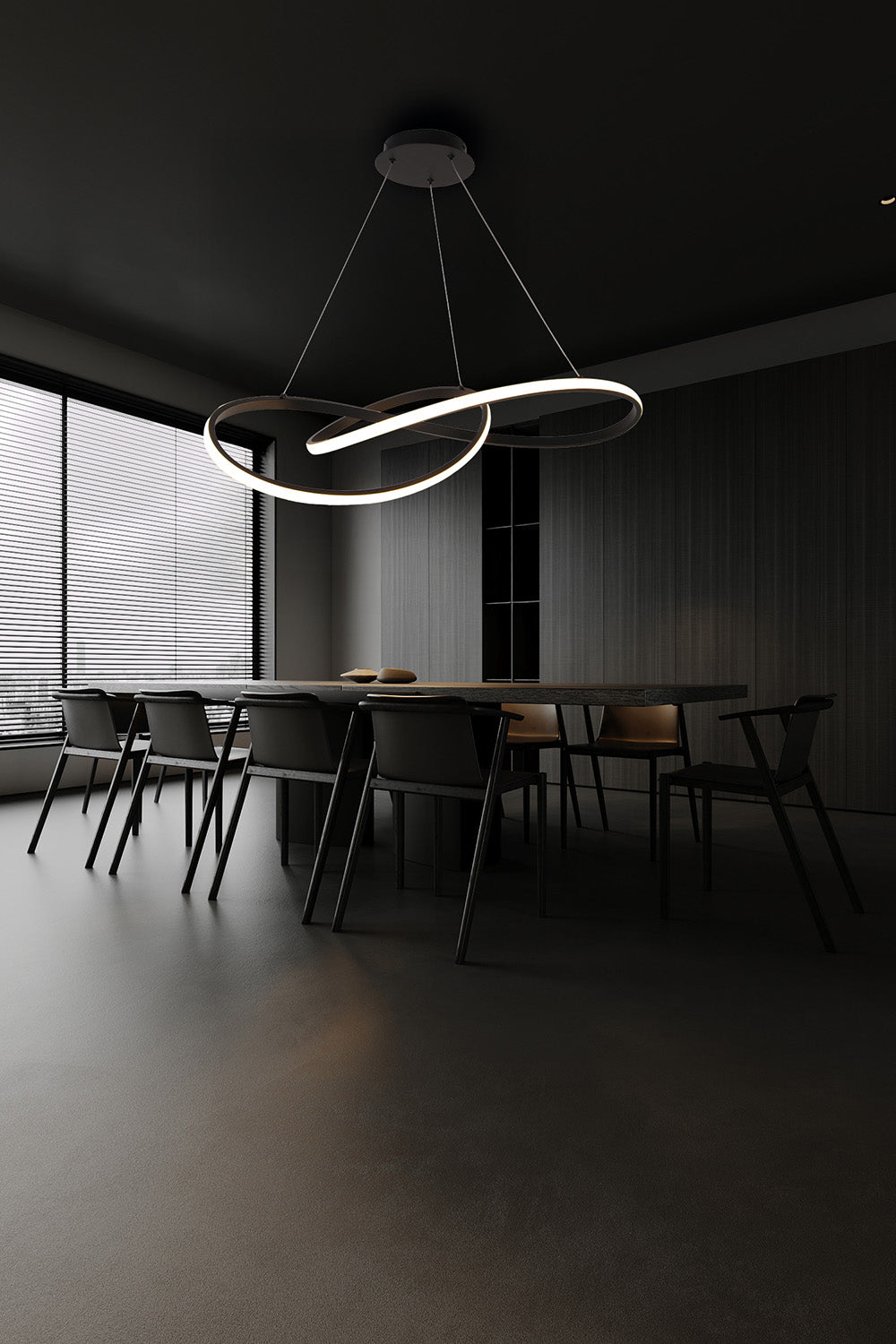 מנורת תלייה לונריס – שחור | זהב