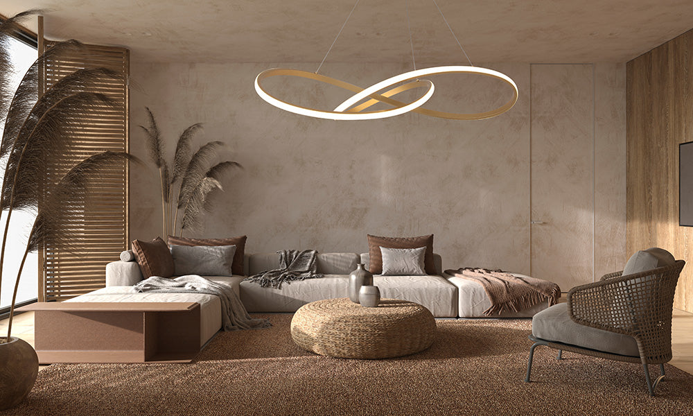 מנורת תלייה לונריס – שחור | זהב