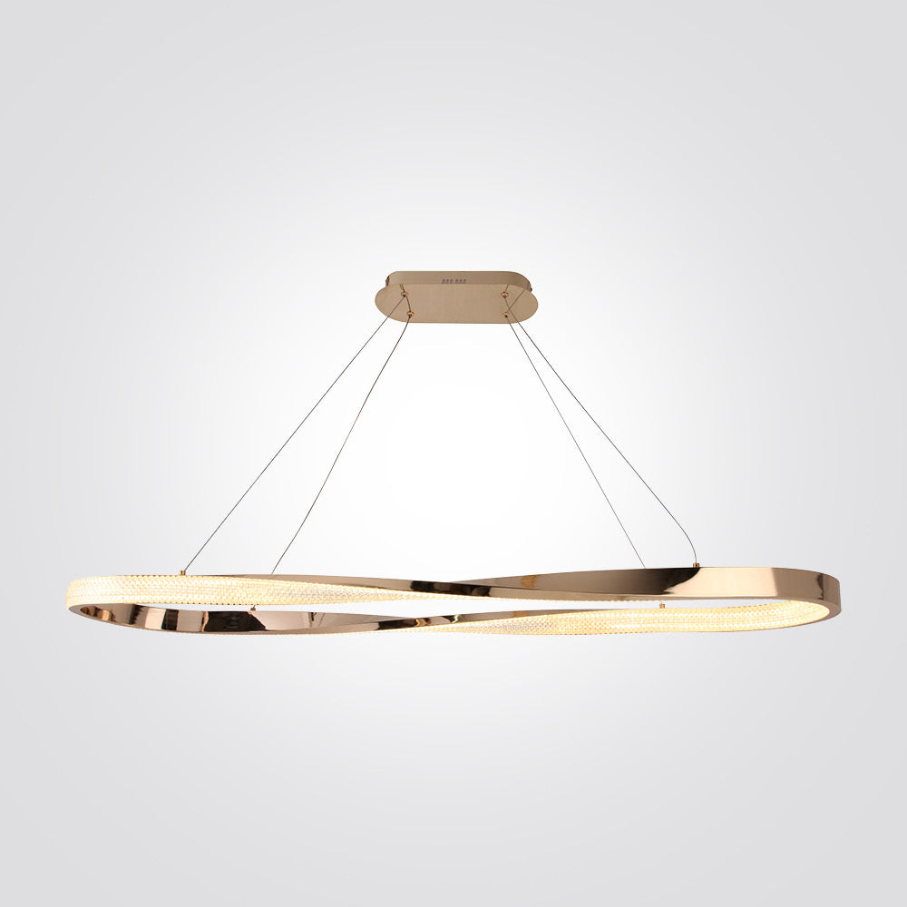 מנורת תלייה Eterna – זהב / כרום | LED 65W | 3000K