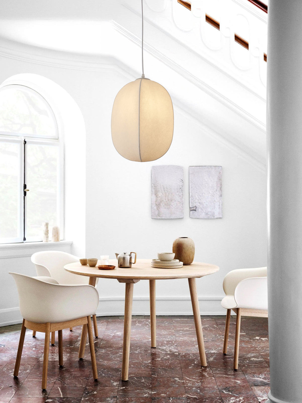 מנורת תלייה מבד משי | דגם ליאו– 33/50 ס״מ