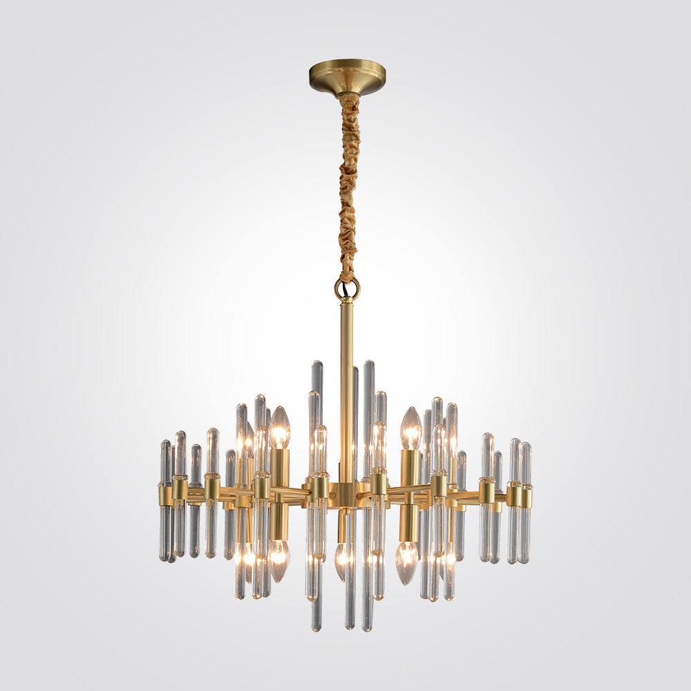 מנורת תלייה קריסטל יוקרתית דגם גרייס-קוטר 48 ס"מ