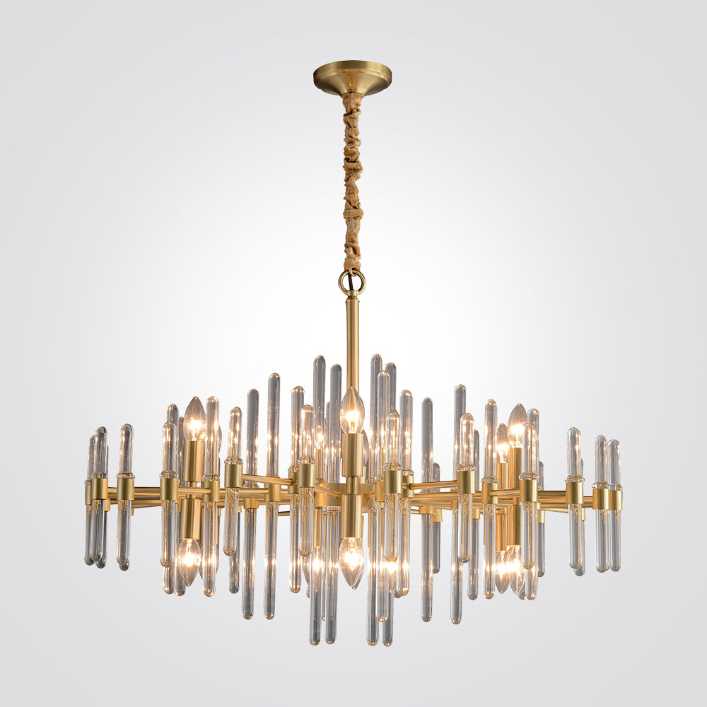 מנורת תלייה קריסטל יוקרתית דגם גרייס-קוטר 62 ס"מ