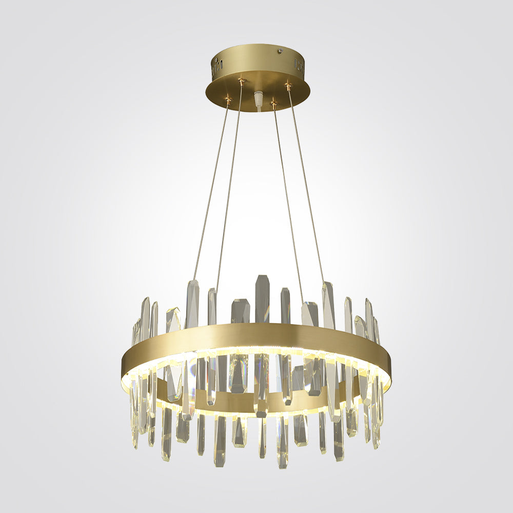 מנורת תלייה קריסטל לד דגם ונוס – קוטר 40/60/80 ס"מ