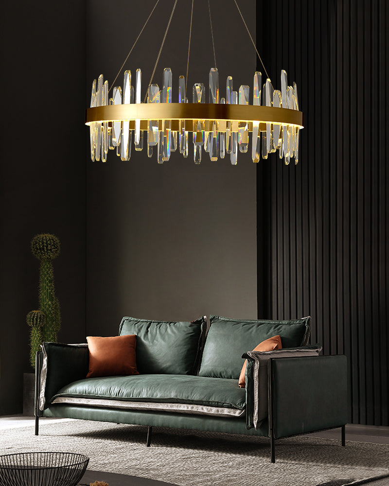 מנורת תלייה קריסטל לד דגם ונוס – קוטר 40/60/80 ס"מ