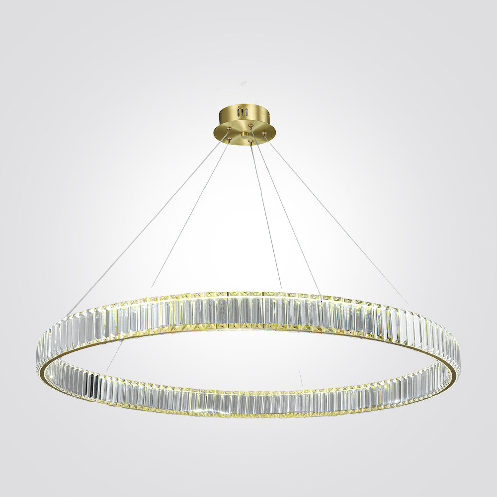 מנורת תלייה קריסטל לד דגם אליסון– קוטר 60/80/1000 ס"מ