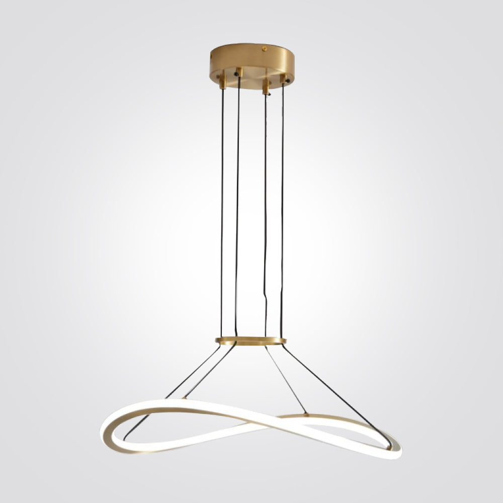 מנורת תלייה לד דגם אינפיניטי גולד – קוטר 60/80 ס"מ