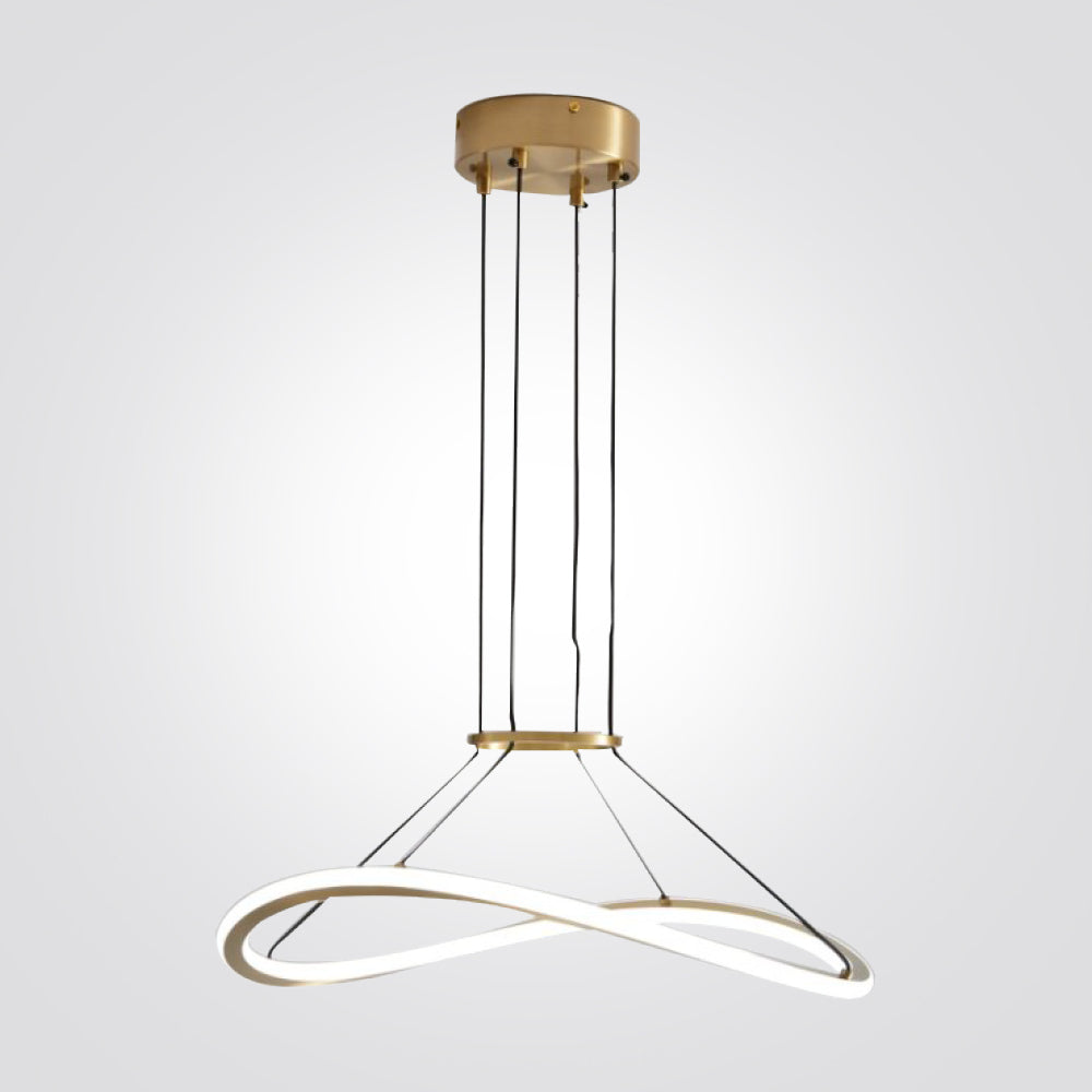 מנורת תלייה לד דגם אינפיניטי גולד – קוטר 60/80 ס"מ