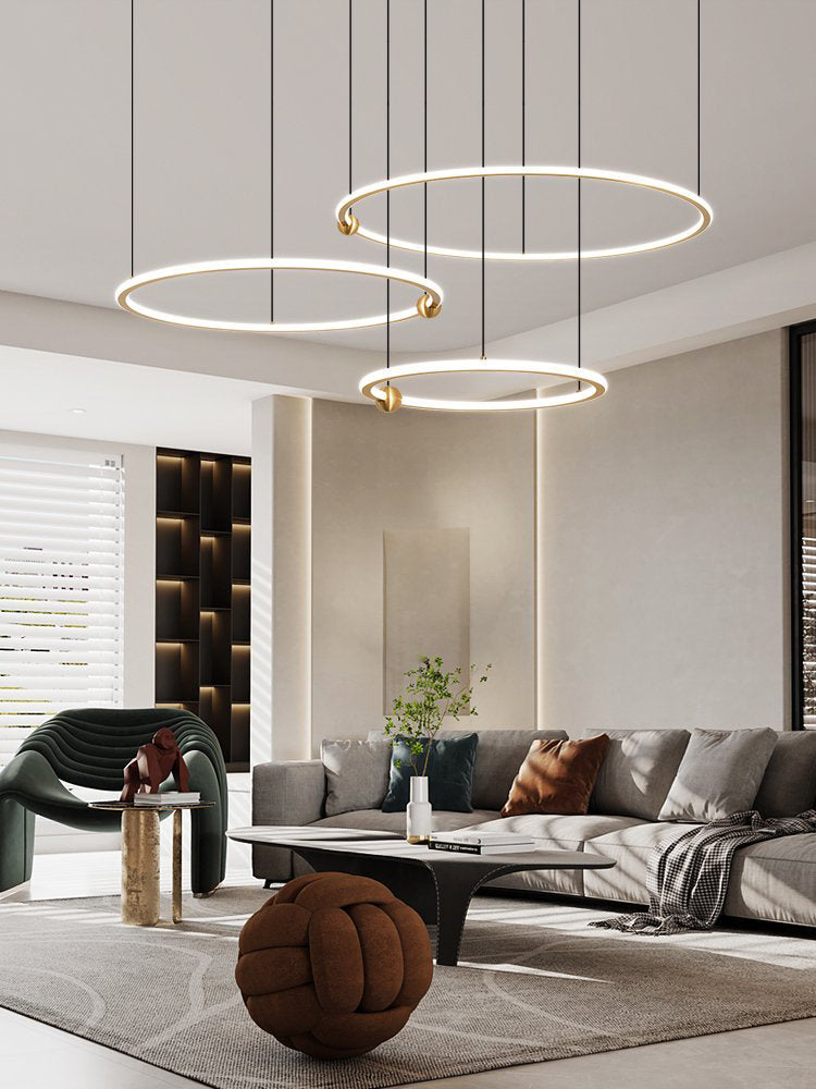 מנורת תלייה לד דגם ברלין שלישייה – קוטר 40+60+80 ס"מ