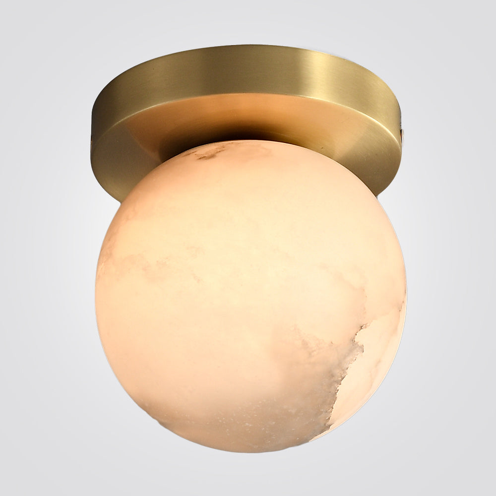 מנורת צמוד תקרה דגם ג'רי | B – שיש אלבסטר