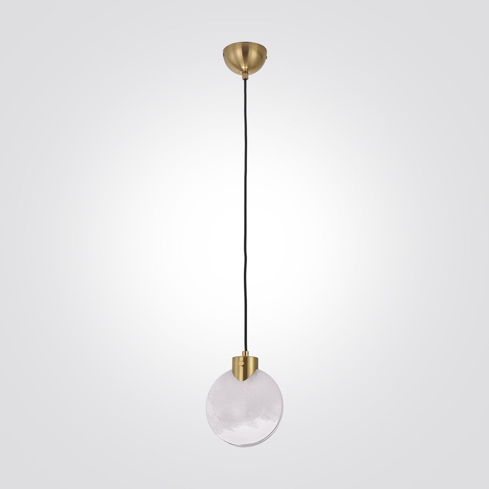 מנורת תלייה סלין – זהב מוברש, אהיל לבן רך | G9