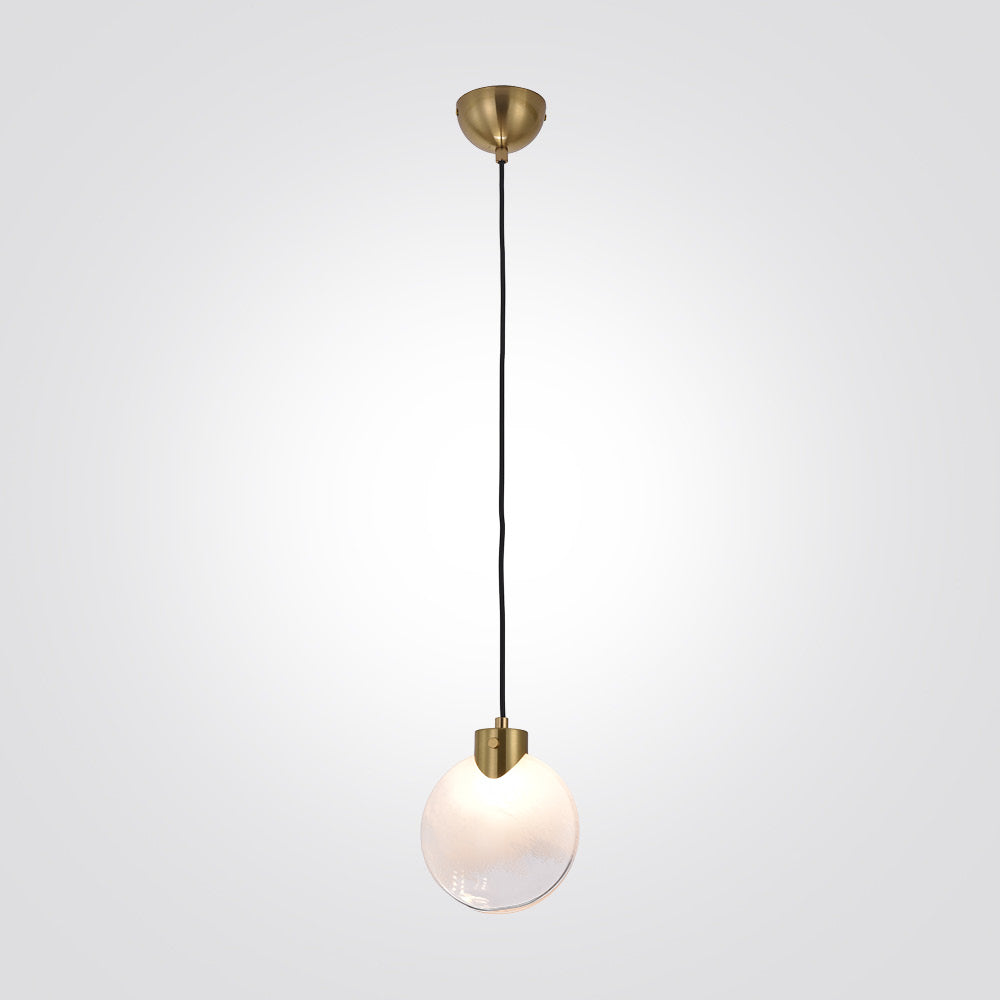 מנורת תלייה סלין – זהב מוברש, אהיל לבן רך | G9