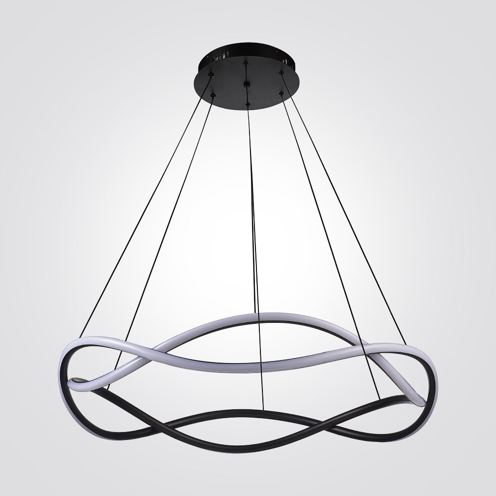 מנורת תלייה אינפיניטי – שחור | Ø60 ס"מ | 60W