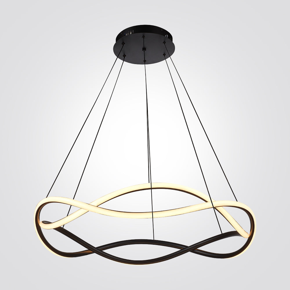 מנורת תלייה אינפיניטי – שחור | Ø60 ס"מ | 60W