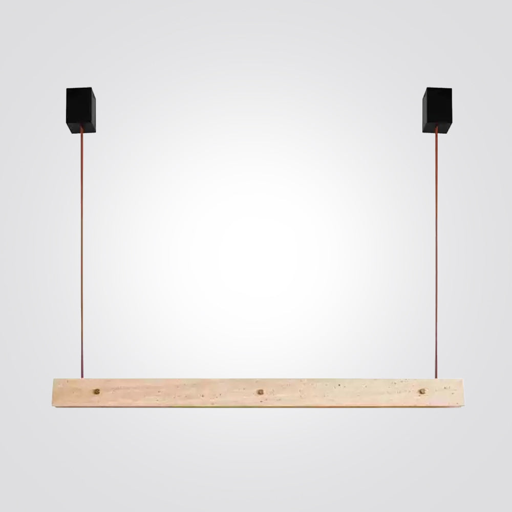 מנורת תלייה סטורן – אבן טרוונטין | 45W LED | 3000K