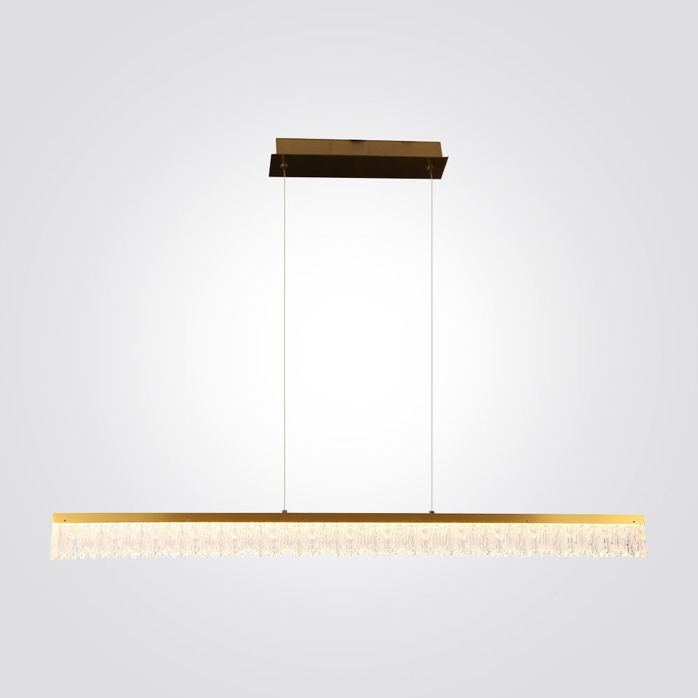 מנורת תלייה LED מילאנו לינארית | 100 ס״מ | 24W | CCT | זהב פליז