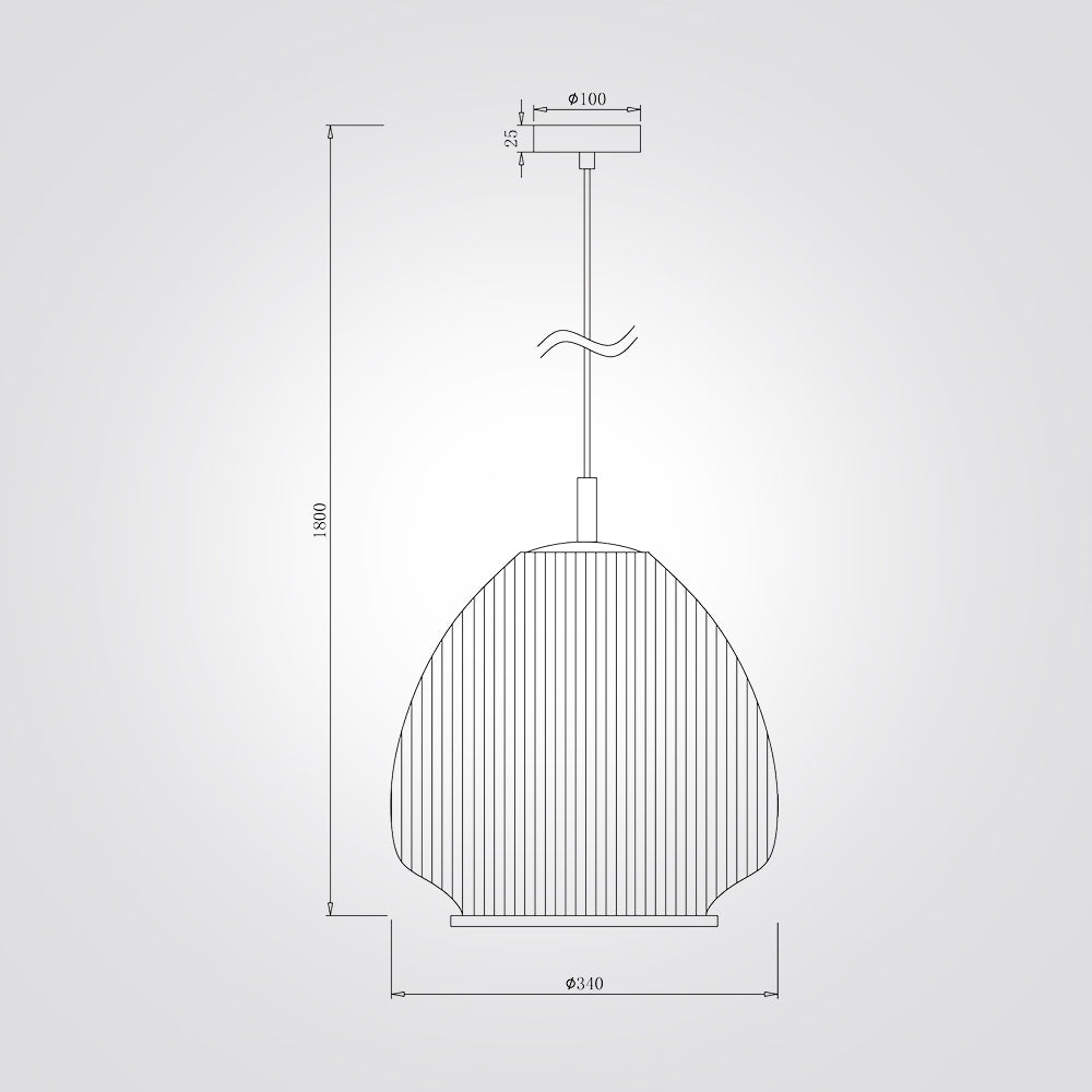 מנורת תלייה נובה – אהיל בד | דגם B