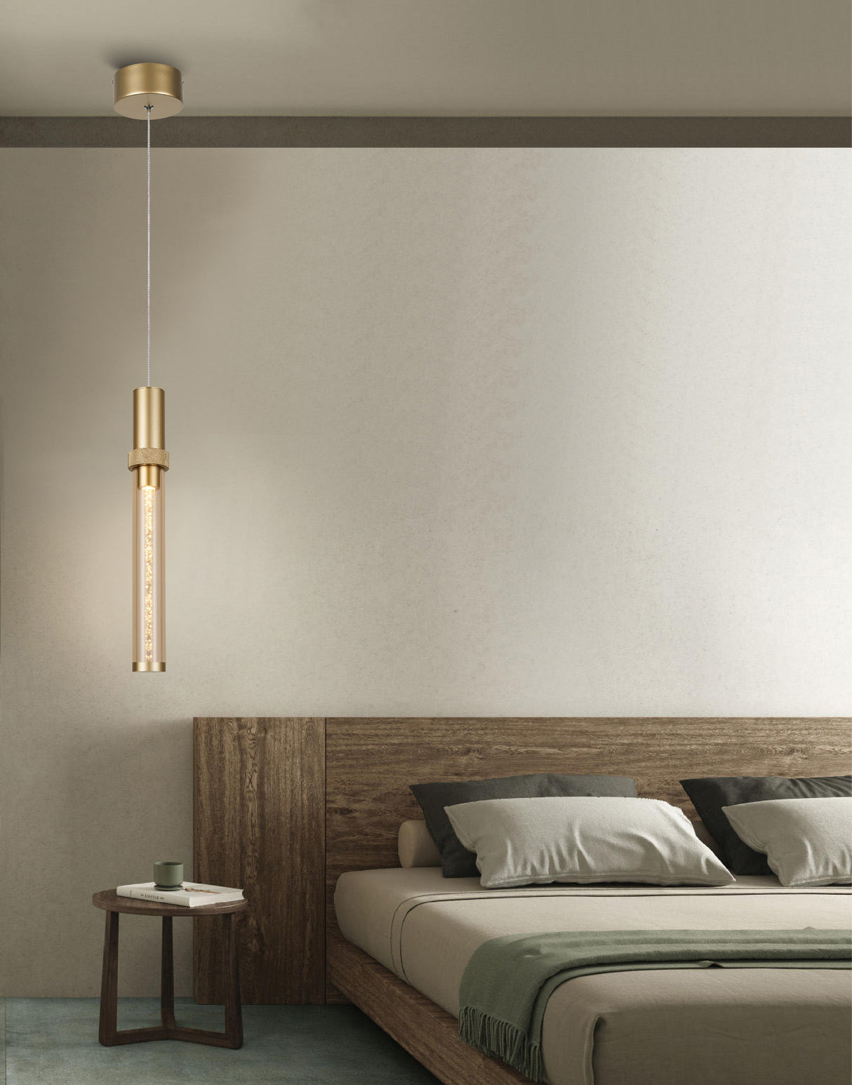 מנורת תלייה וושינגטון בודד | שחור / זהב