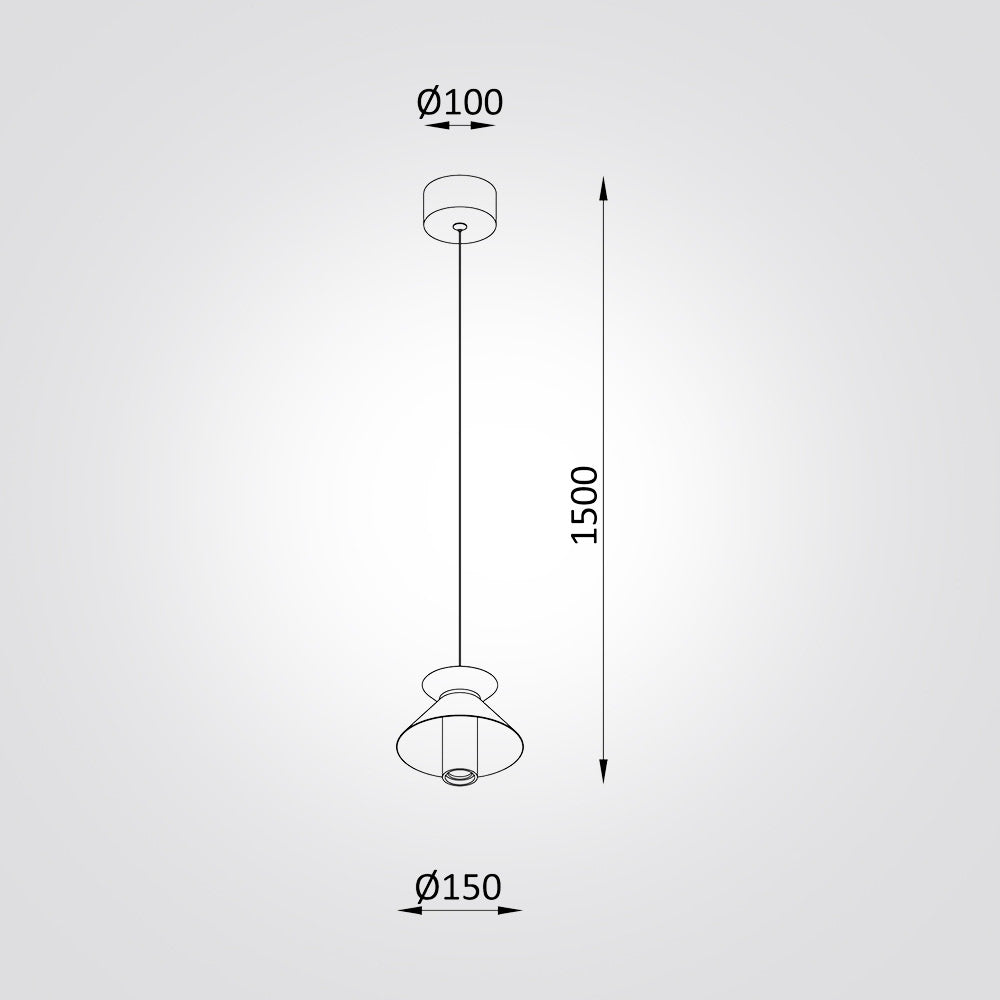 מנורת תלייה LED ברוקלין – שחור / לבן / זהב
