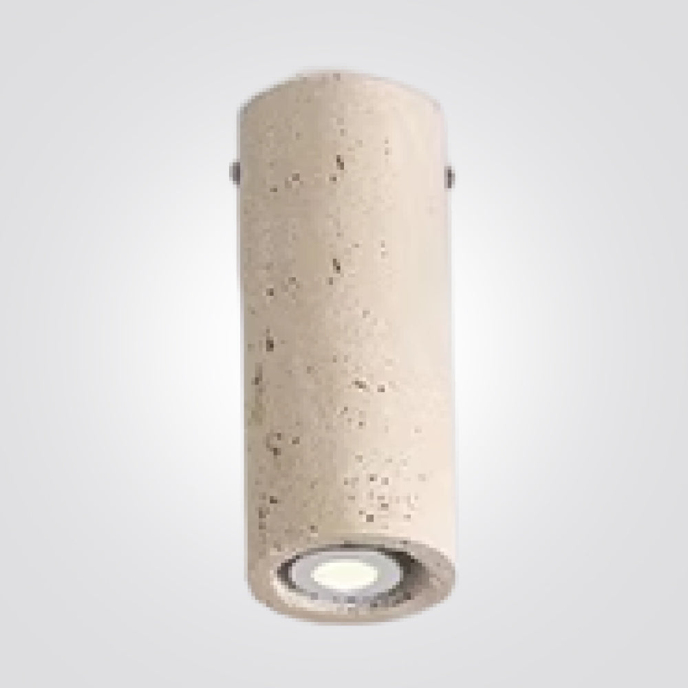 מנורת תקרה צילינדר נובה – טרוונטין טבעי | GU10