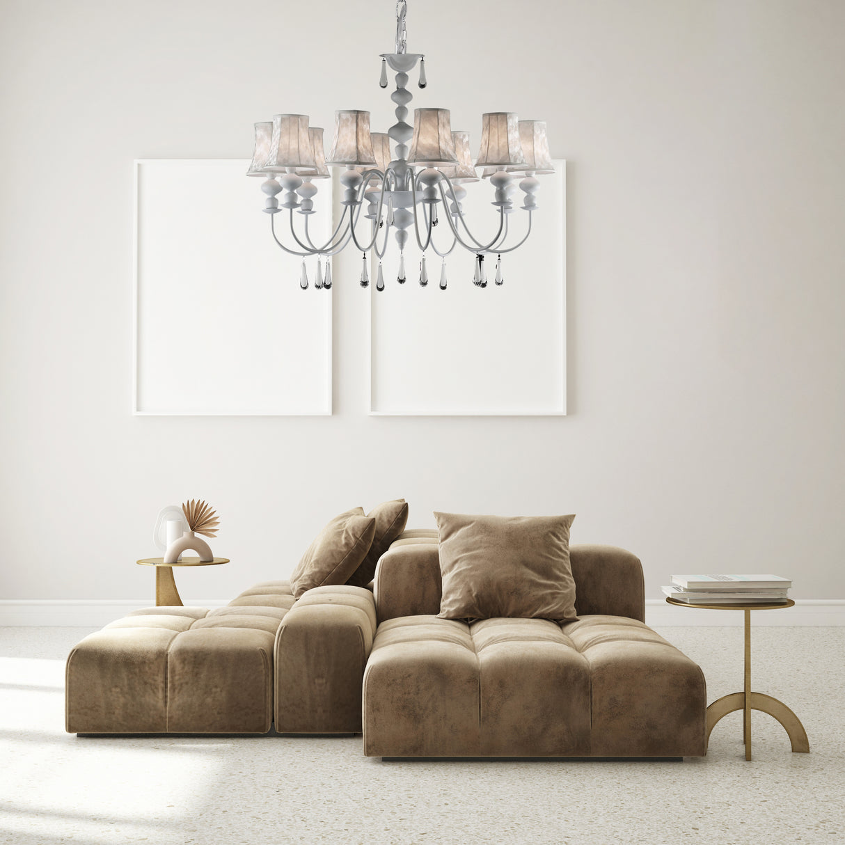 מנורת תלייה שנדליר נדב 10 קנים