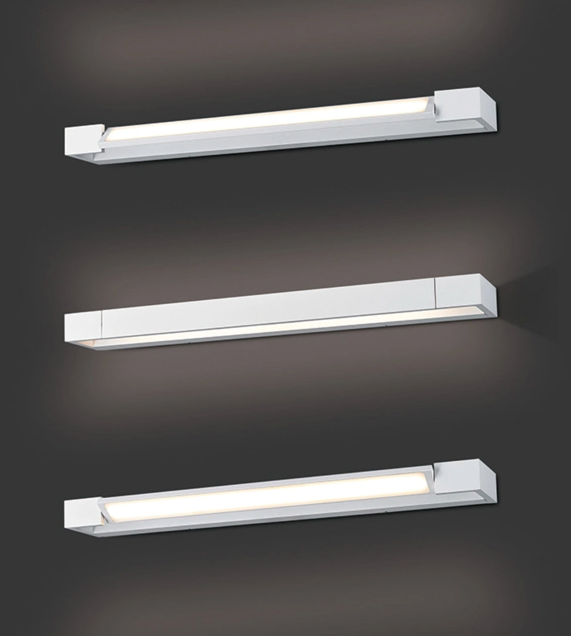 מנורת קיר רון | שחור| פליז| לבן| 30| 60|90 | ס"מ