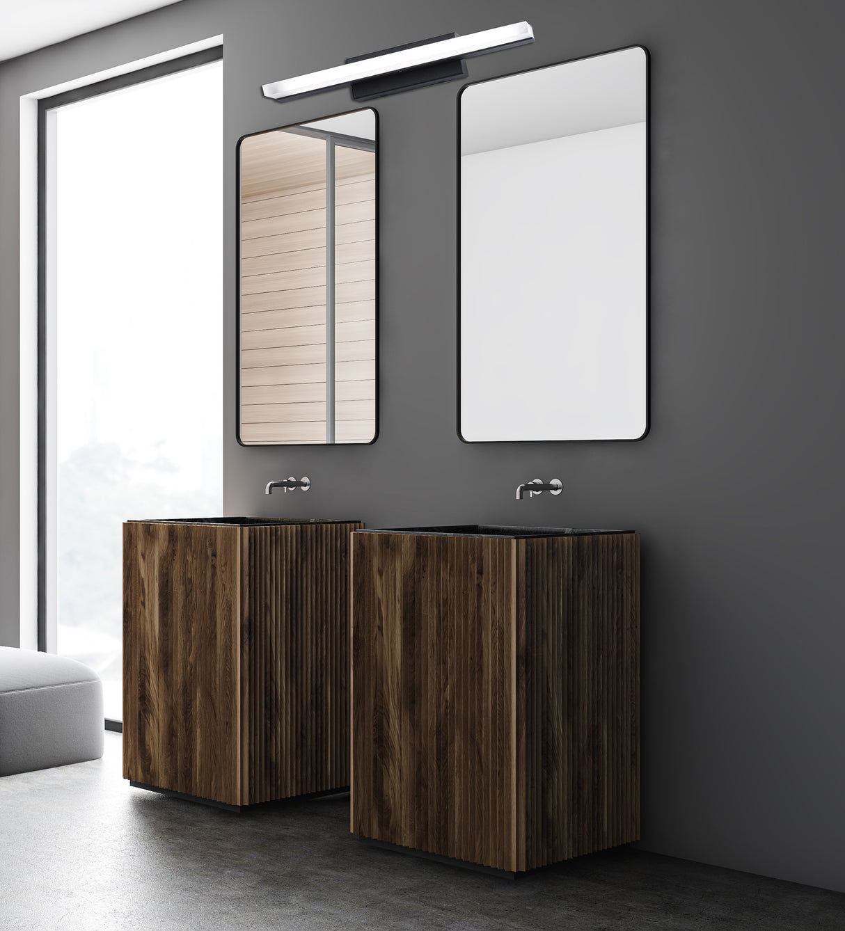 מנורת קיר סאמי לד 10W| 14W| 22W| שחור