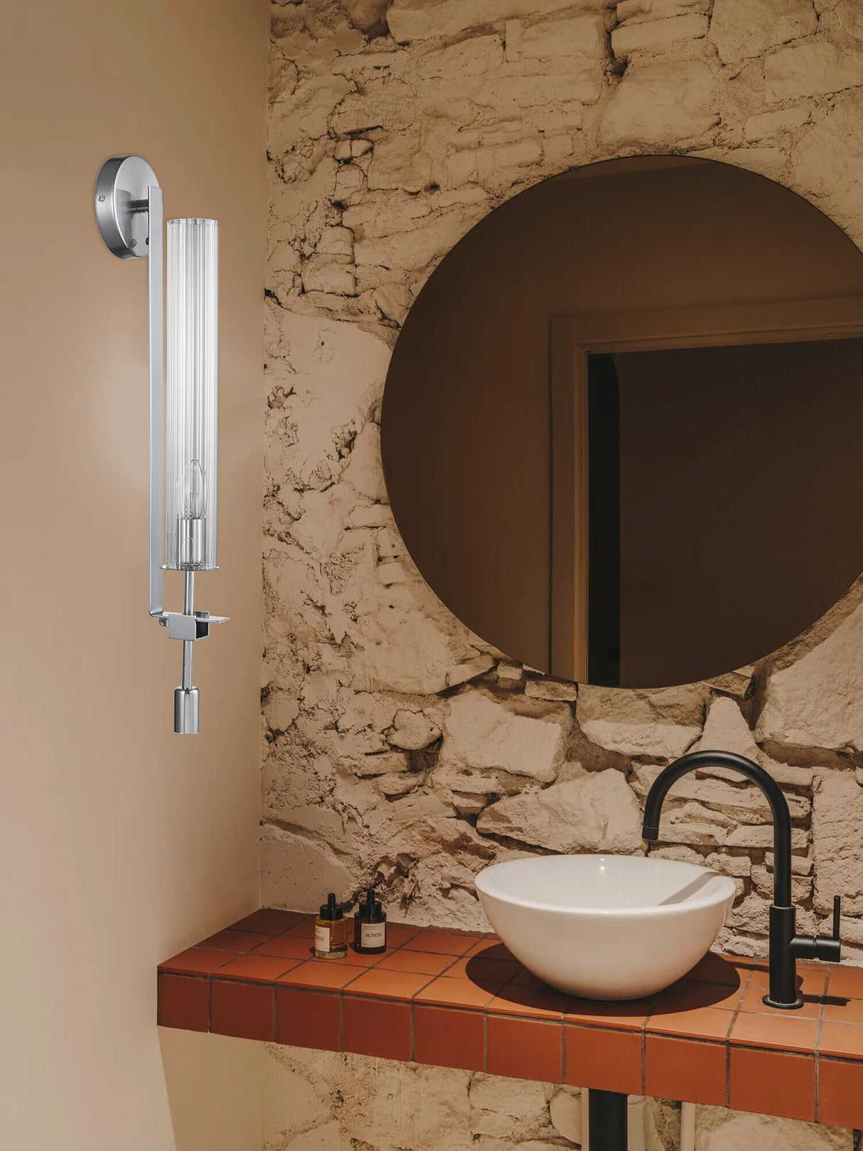 מנורת קיר מוקה ניקל דגם| B