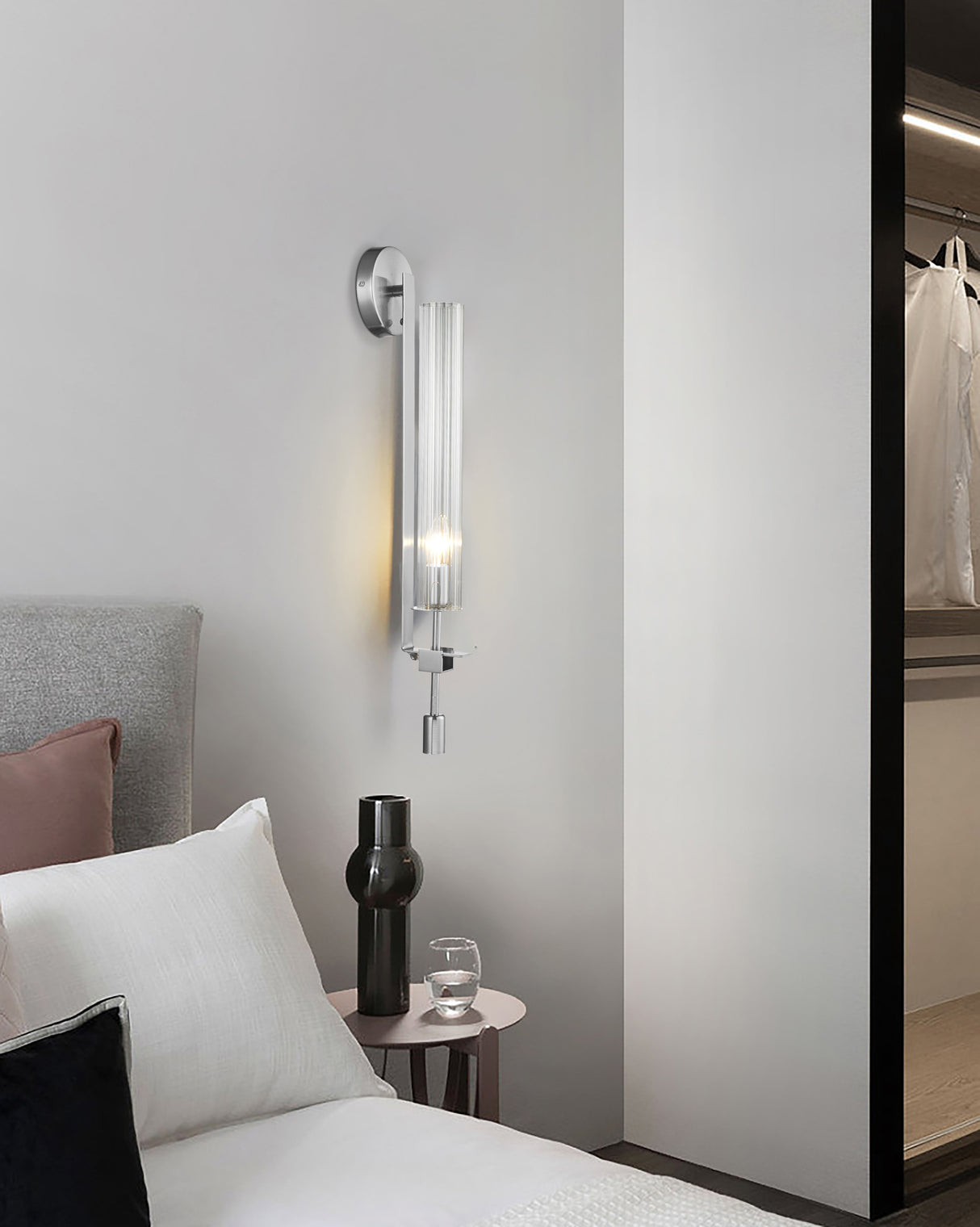 מנורת קיר מוקה ניקל דגם| B