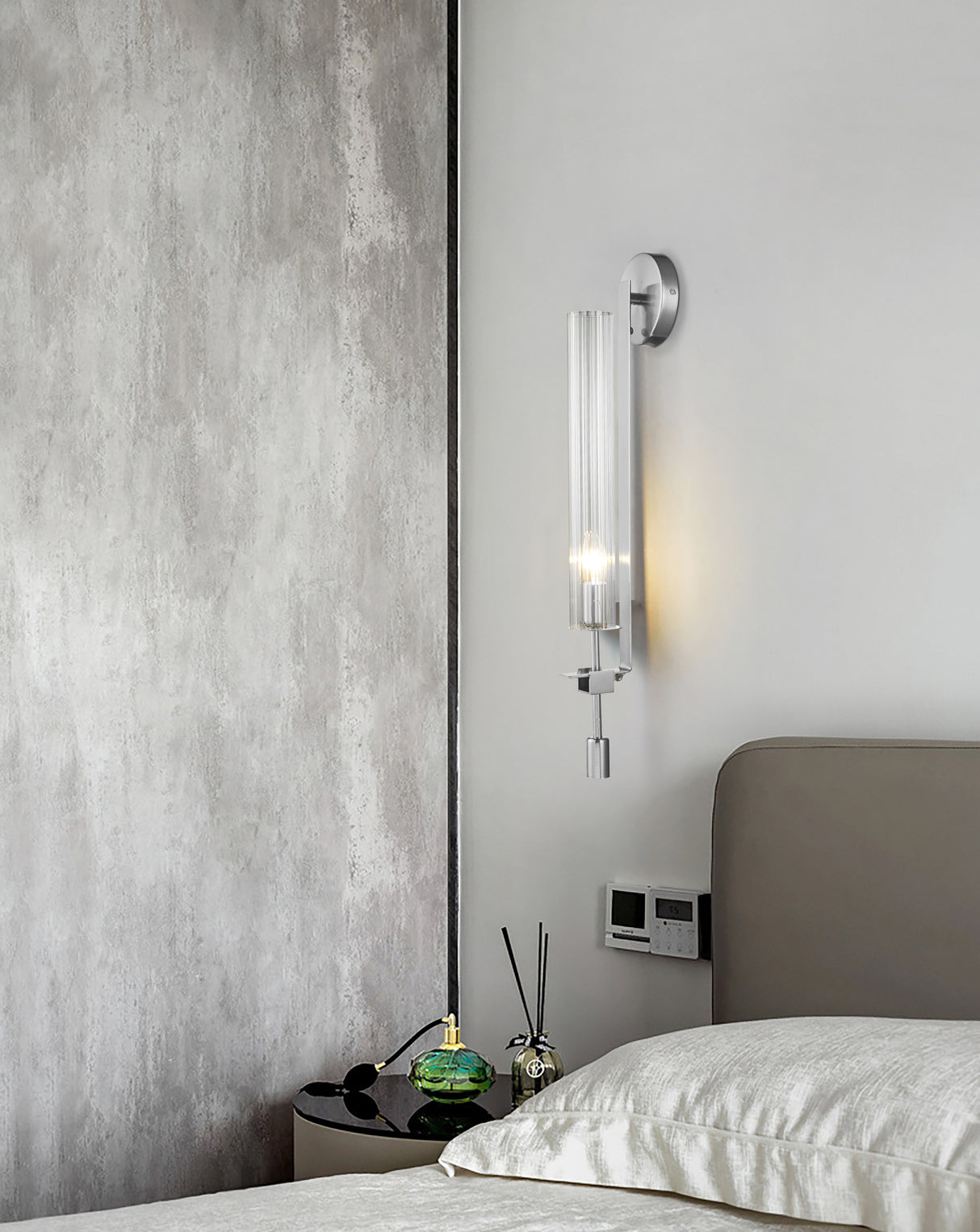 מנורת קיר מוקה ניקל דגם| B