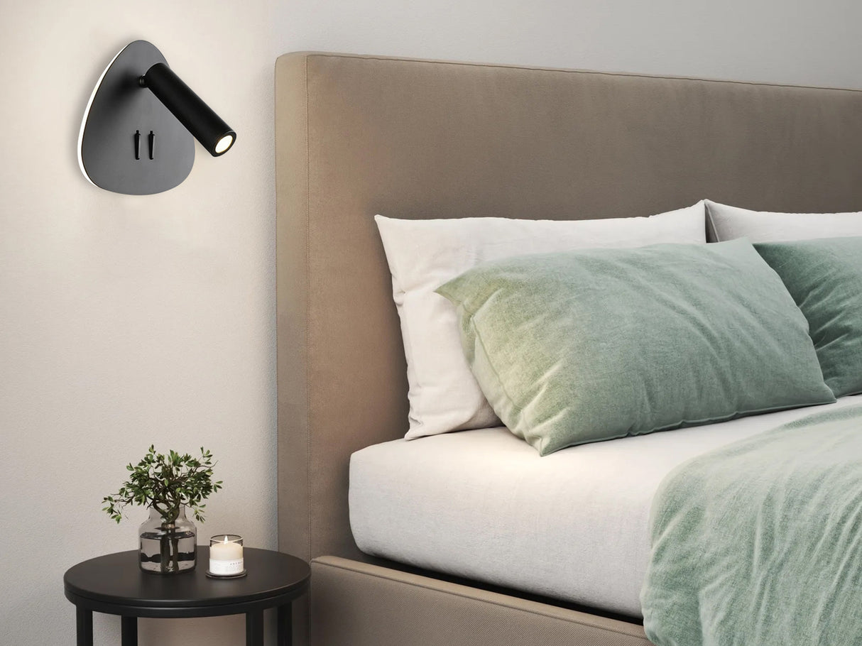 מנורת קיר אספן | זהב| לבן| שחור