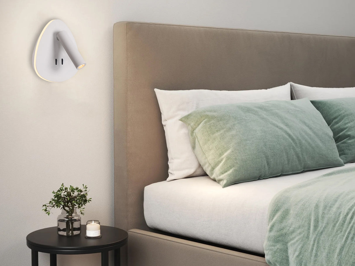 מנורת קיר אספן | זהב| לבן| שחור